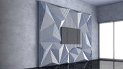I3 Homes 3D Waves Shapes TV Mount Parametric Wall Art