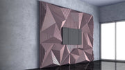 I3 Homes 3D Waves Shapes TV Mount Parametric Wall Art