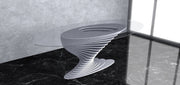 I3 Homes 3D Wavy Design Parametric Wooden Side Table