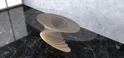 I3 Homes 3D Wavy Design Parametric Wooden Side Table