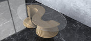 I3 Homes 3D Wavy Design Parametric Wooden Table