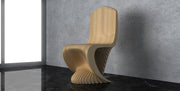 I3 Homes 3D Parametric Wavy Design Wooden Chair