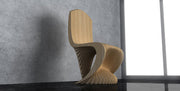 I3 Homes 3D Parametric Wavy Design Wooden Chair