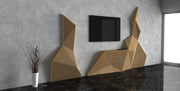 I3 Homes 3D Wave Crest TV Mount Parametric Wall Art