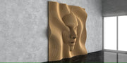 I3 Homes 3D Wooden Parametric Face Shape Wall Art