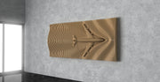 I3 Homes 3D Wooden Parametric Plane Shape Wall Art