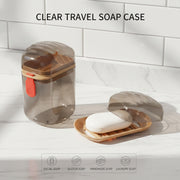 Premium Plastic Soap Box With Drain Tray  Protective Cover