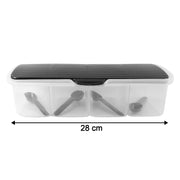 Kitchen Multipurpose Air-tight 4 Sections Storage Containers  Masala Box (1 Set)
