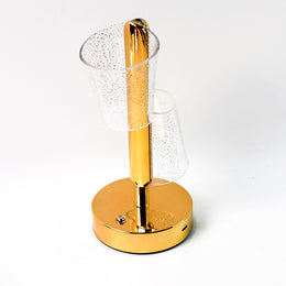 Modern Luxury Crystal Led Double Shade Table Lamp (1 Pc)