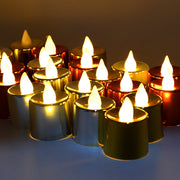 Electrical Candles Diya Led Tea Light Plastic Candle Light Candle Candle (24 Pc Set)