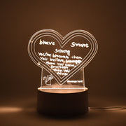 Creative Visualization Lamp 3d Acrylic Decorative Lamp With Pen