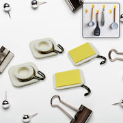 17553 Multipurpose Strong Hook Self-adhesive Hooks For Wall Heavy Plastic Hook Sticky Hook Household For Home Decorative Hooks Bathroom  All Type Wall Use Hook Suitable For Bathroom Kitchen Office (2 Pc  4 Pc Set)