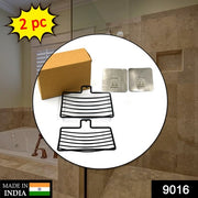 9016 Wall M 2 Pc Soap Rack Used In All Kinds Of Places Household And Bathroom Purposes For Holding Soaps.
